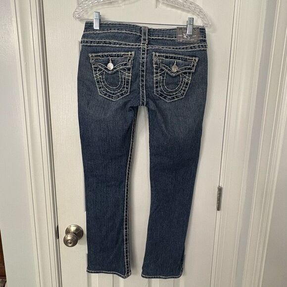 True Religion Women’s Jeans Size 26 Dark Wash Straight Leg Made in USA - Picture 2 of 9